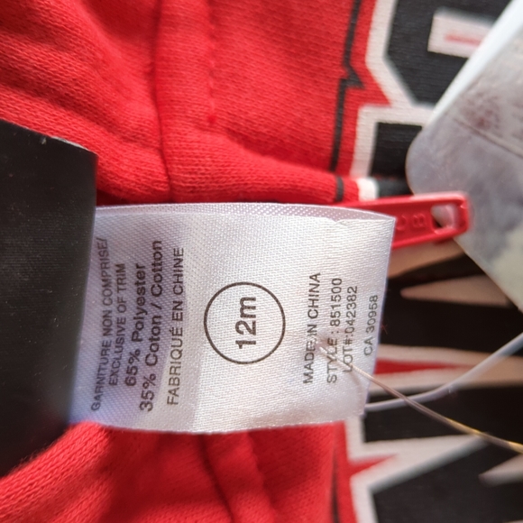 Child's National Hockey League Hoodie with Zipper - (12m) - New - Picture 5 of 5